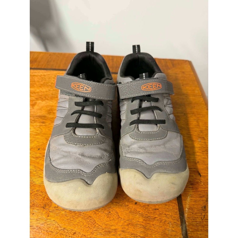 Keen Kids Size 3 Gray Orange Speed Hound Sneakers Athletic Hiking Shoes 1025959